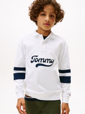 Kids' Long-Sleeve Logo Polo