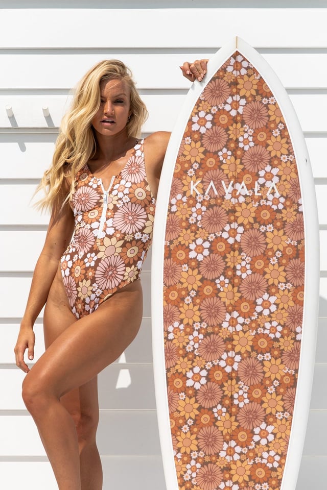Flower Power Zephyr Surf Suit