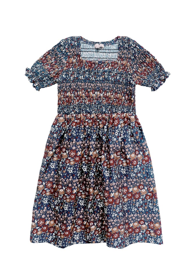 Mini Parker Dress in Dusk Floral Medley