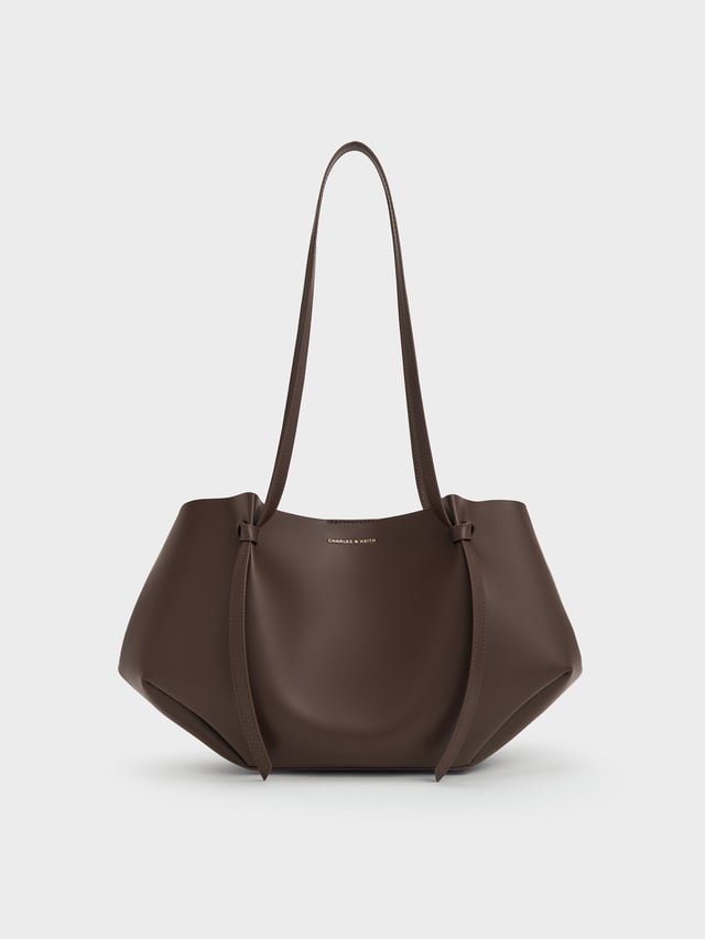 Espresso Brown Calla Tote Bag | CHARLES & KEITH