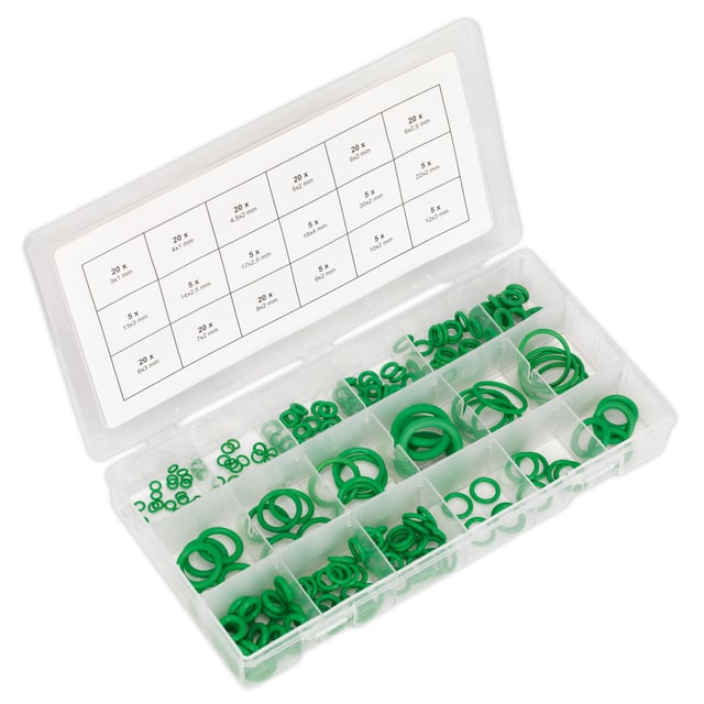 SEALEY -  Air Conditioning Rubber O-Ring Assortment 225pc - Metric