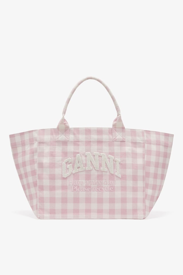 XXL Vichy Check Tote