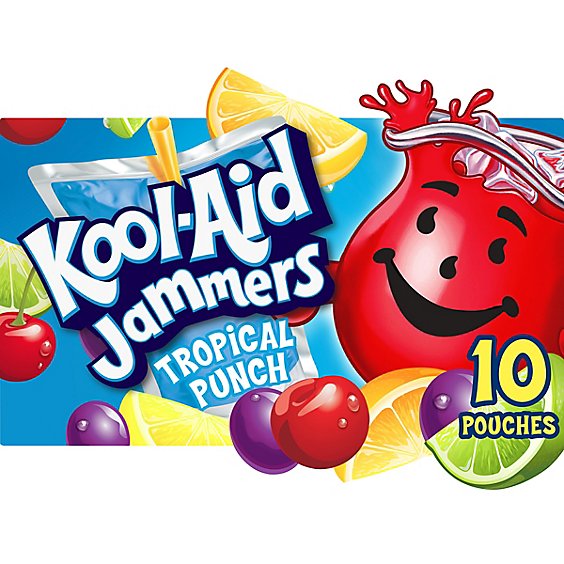 Kool-Aid Jammers Tropical Punch Flavored Drink - 10 - 6 Fl. Oz.