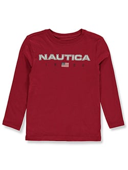 Nautica Boys' Flag Long-Sleeved T-Shirt