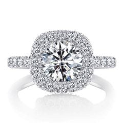 Italo Halo Engagement Ring Affordable Classic Engagement Ring