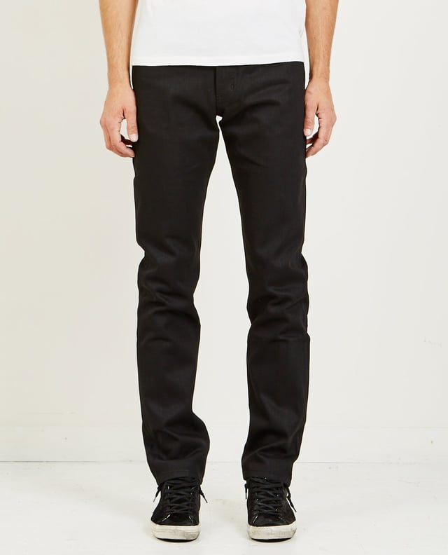 Weird Guy Solid Black Selvedge Jean