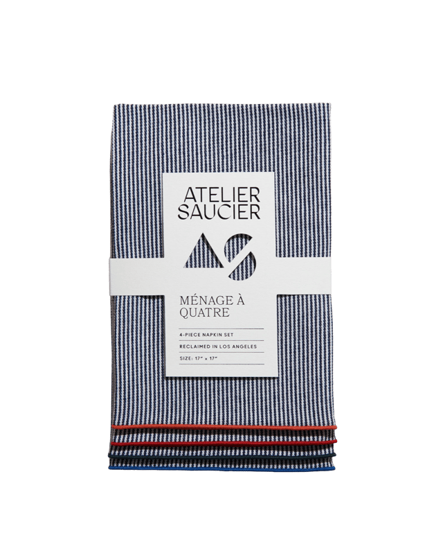 The AS Dinner Napkins in Americana Stripe