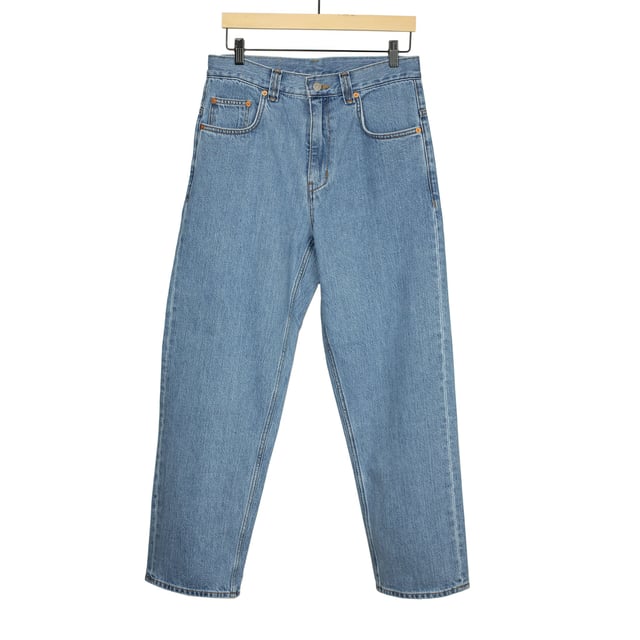 Straight fit jeans in Japanese stonewashed cotton