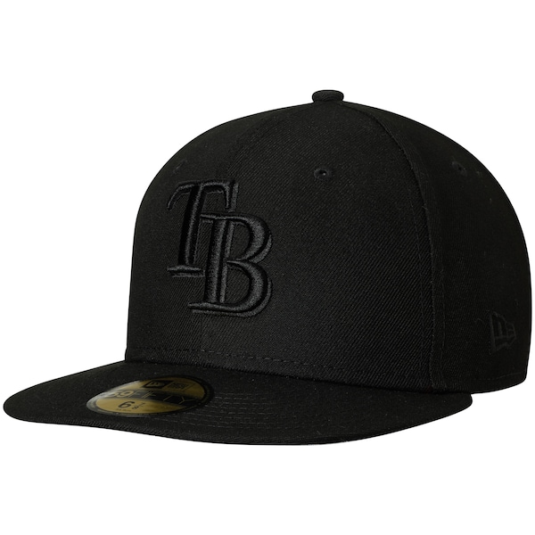 Men's Tampa Bay Rays New Era Black Primary Logo Basic 59FIFTY Fitted Hat