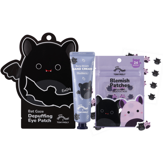 TONYMOLY x Squishmallows Emily the Bat Skincare Gift set