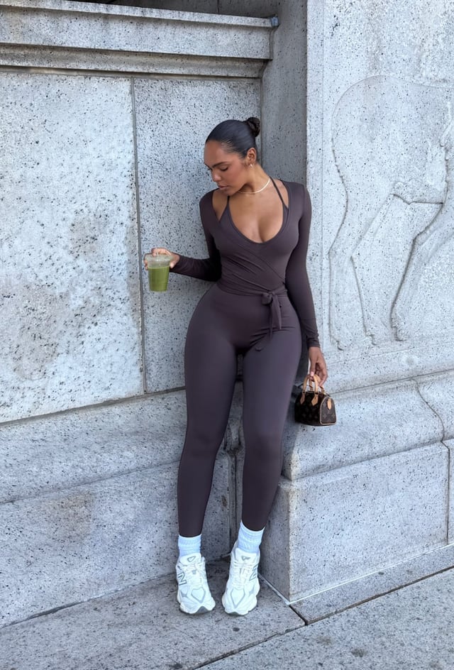 Forma Wrap Top - Espresso