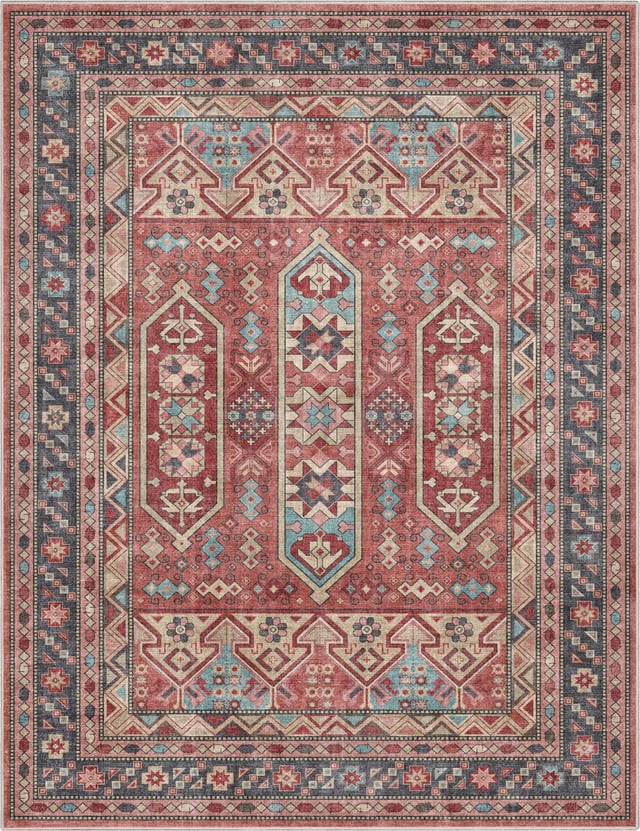 Praha Vintage Global Tribal Flat-Weave Rug