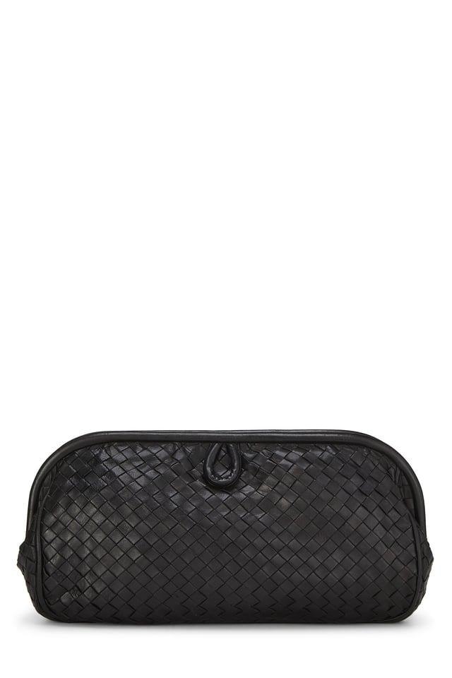 Black Intrecciato Clutch