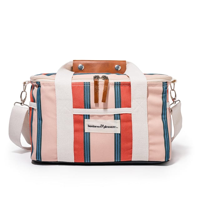 The Premium Cooler Bag - Bistro Dusty Pink Stripe