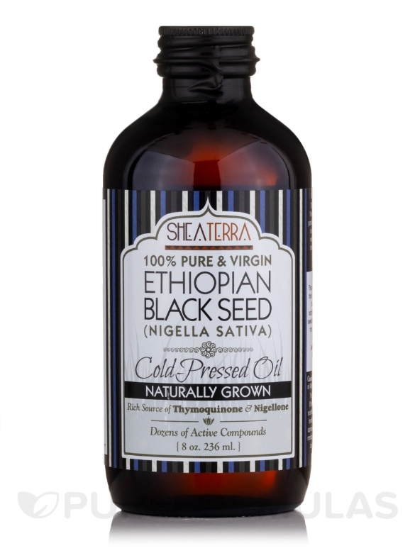 100% Pure & Virgin Ethiopian Black Seed Oil (Cold Pressed) - 8 oz (236 ml)