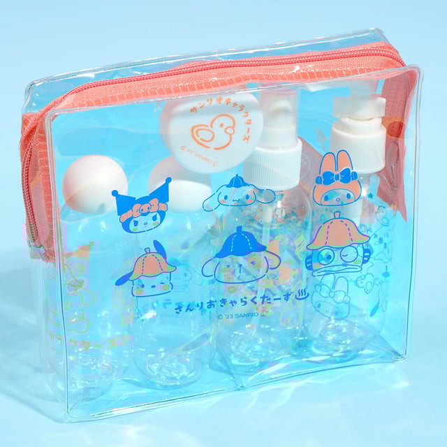 Sanrio Characters Travel Bottle Pouch Set