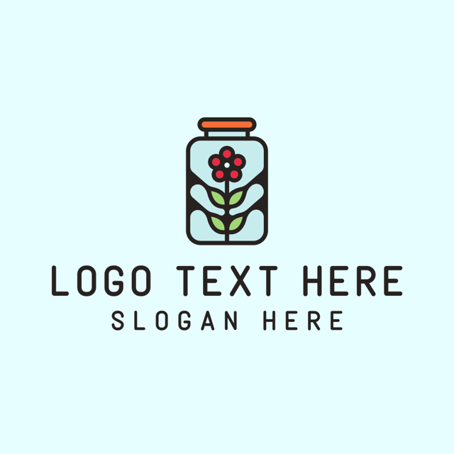 Jar Flower Preservation Logo | BrandCrowd Logo Maker | BrandCrowd