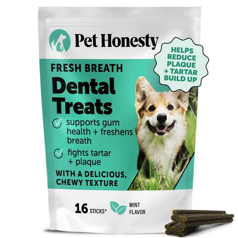 Fresh Breath Dental Treat Sticks for Dogs - Mint (16 Ct Pouch)