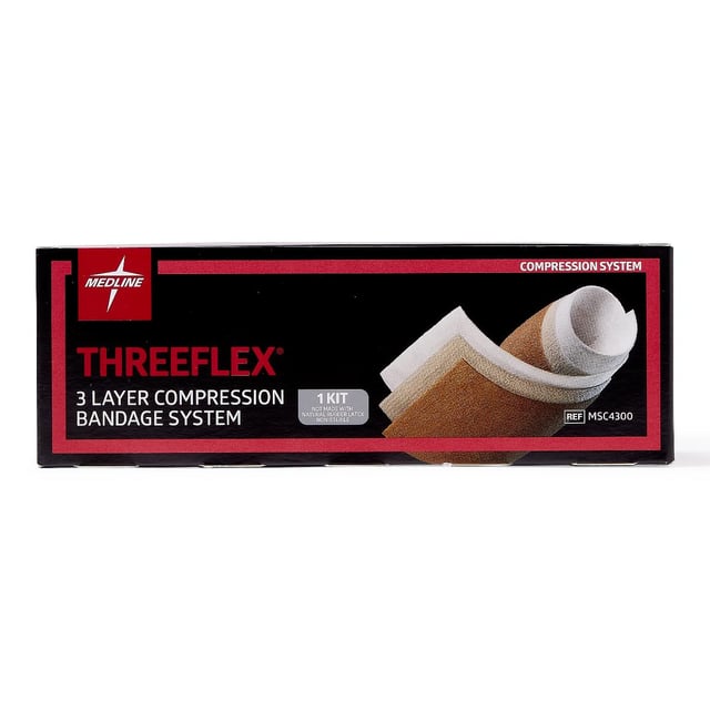 Medline ThreeFlex 3-Layer Compression System, 8/CS (MSC4300)