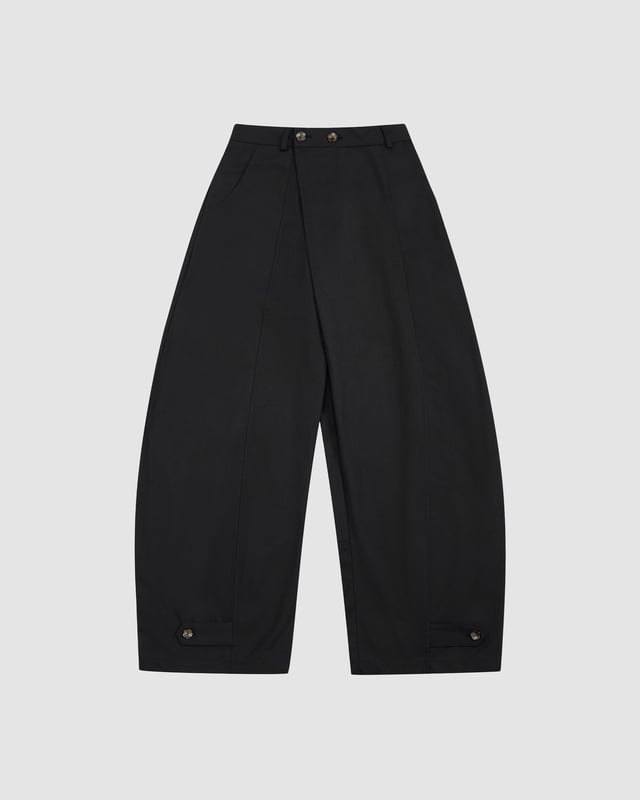 BLACK HANBOK BALLOON PANTS