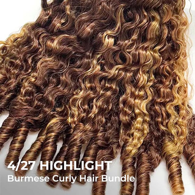 ISEE New In Highlight Burmese Curly Human Hair Bundles | Pre-Sale