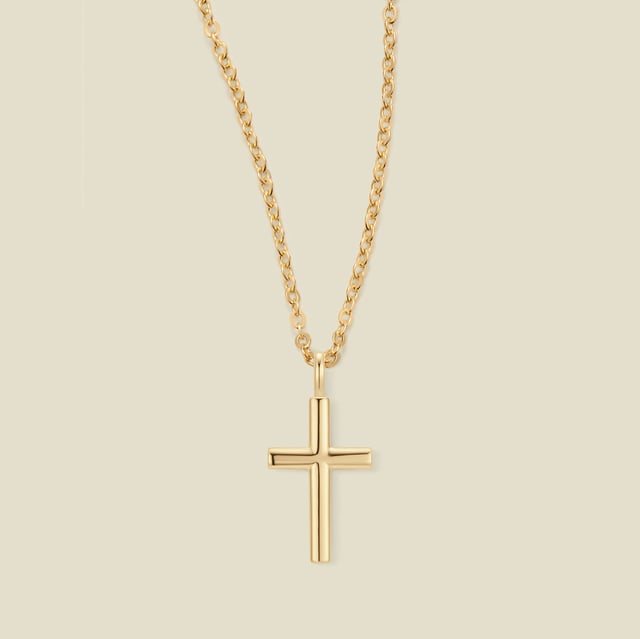 Rounded Cross Necklace