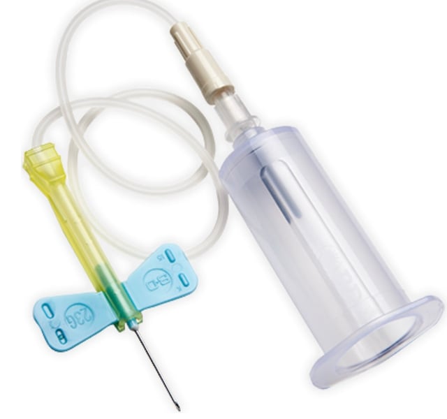 Vacutainer Safety-Lok Blood Collection Set with Pre-Attached Holder, 0.75" Needle, 12" Tubing