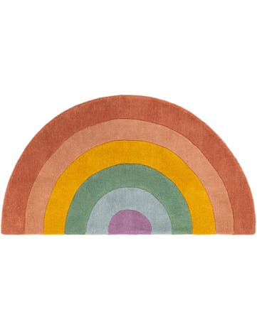 2' 4 x 4' 1 Playtime Kids Wool Freeform Rug