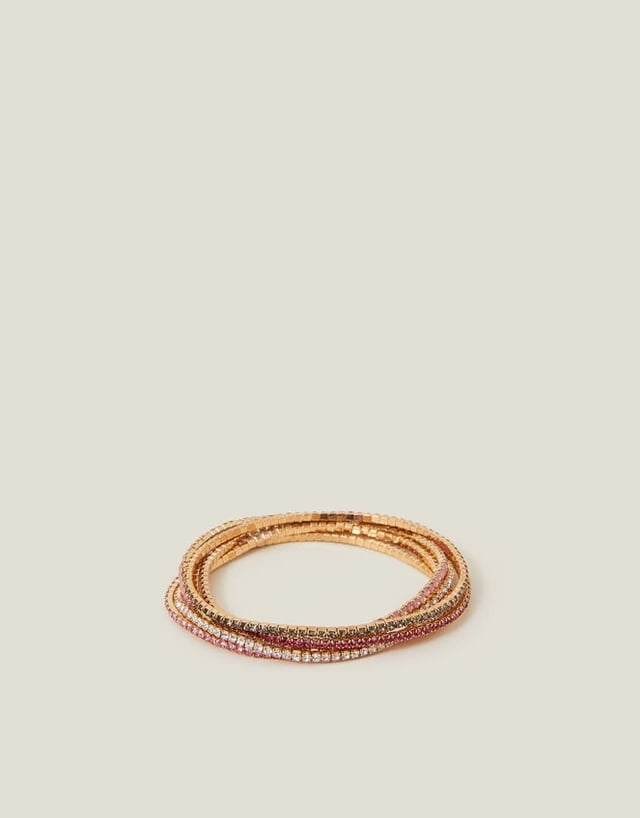 6-Pack Cup Chain Stretch Bracelets
