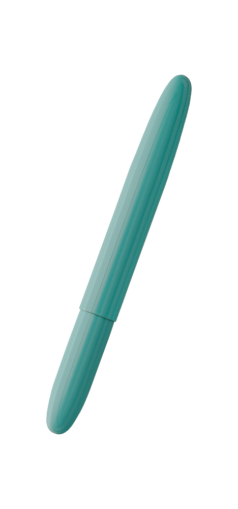 Tahitian Blue Bullet Space Pen, Gold Finger Grip