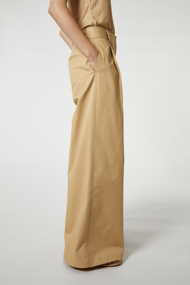 Argo Wideleg Trouser, Khaki
