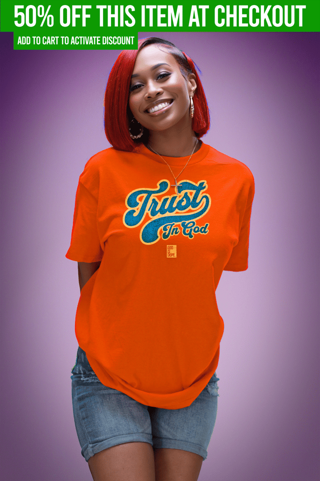 God's Girl Tee v2 (Light Pink/Green)