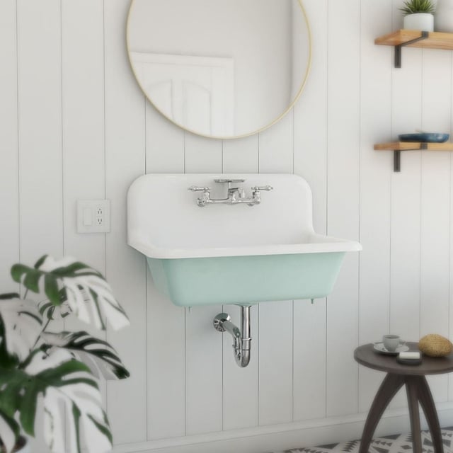 30 Inch Cast Iron High Back Farm Sink