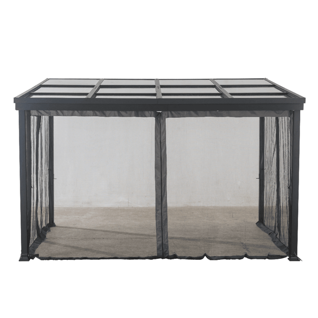 SUNJOY Black+Dark Grey Replacement Mosquito Netting For Lean On PC Top Gazebo A102002101 Sold At Rona