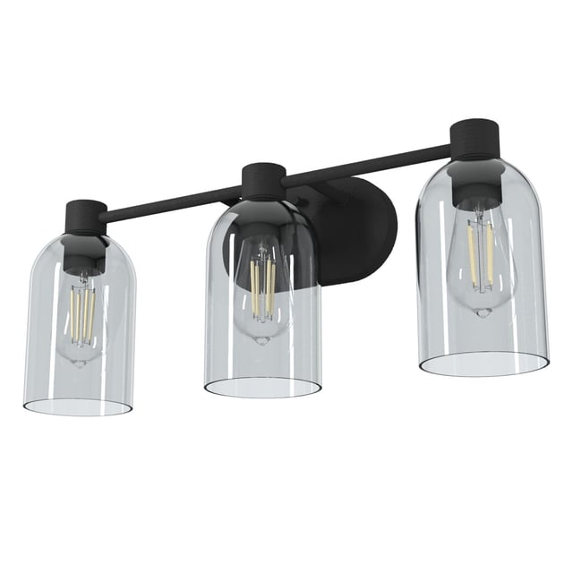 Lochemeade Smoked Glass 3 Light Vanity