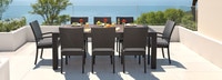 Deco™ 9 Piece Sunbrella® Outdoor Dining Set - Charcoal Gray FREE SHIPPING