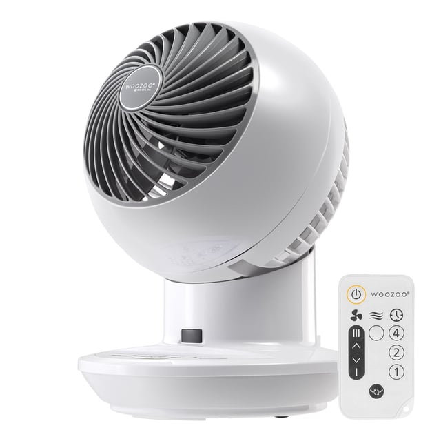 Desk Fan with Remote, Oscillating Table Air Circulator