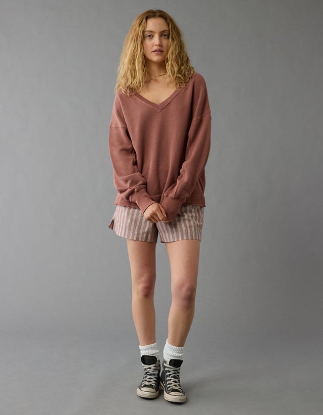 AE Saltwash Double V-Neck Sweatshirt