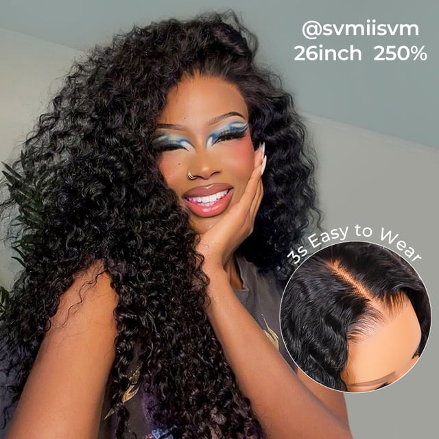 5x5 Affordable Brazilian Lace Closure Wigs Deep Wave LY Lace Front Wigs With Baby Hair