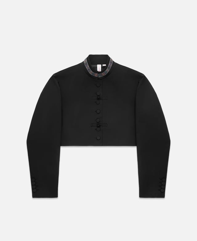 Women's Stand Collar Jacket (Black)
