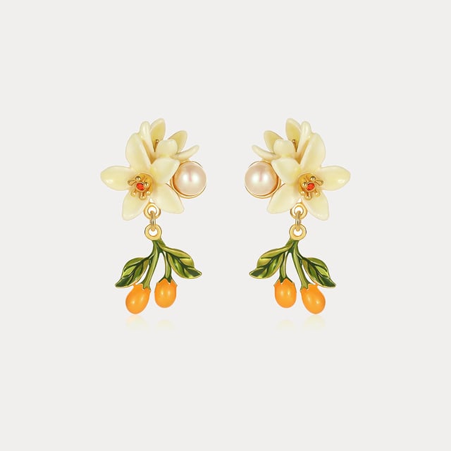 Orange Blossom Earrings