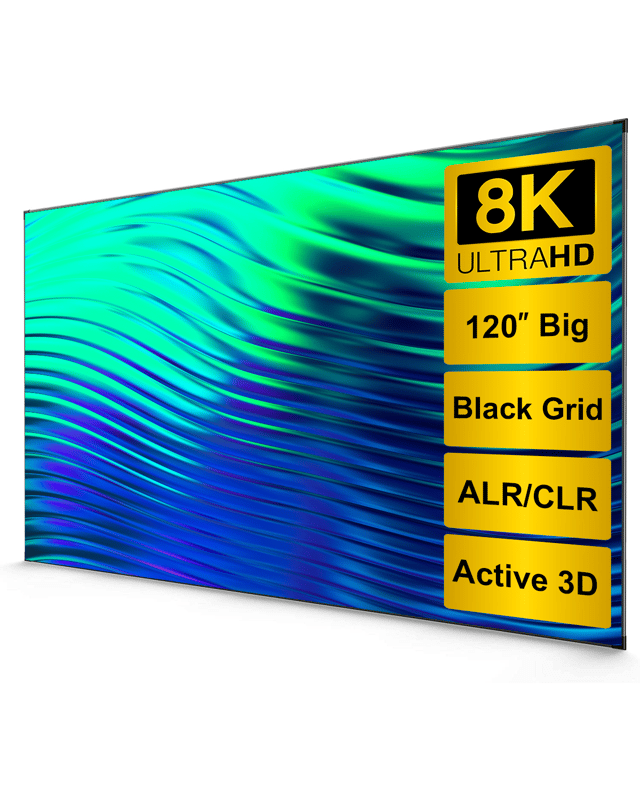 CASIRIS 120" Aura Black Grid ALR Screen