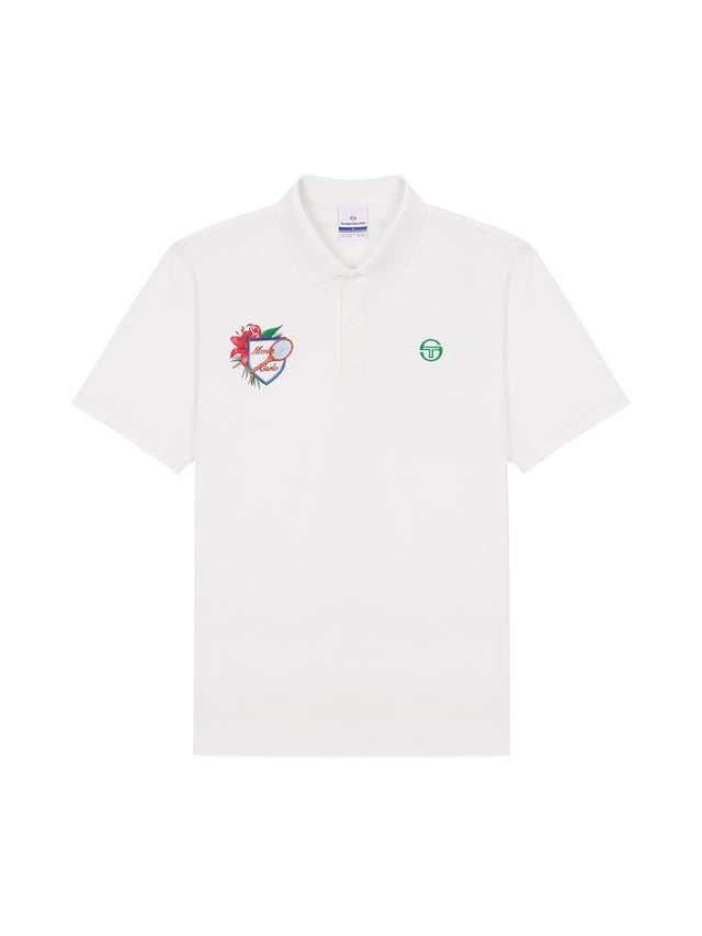 Monte Carlo Graphic Polo Shirt- Off White