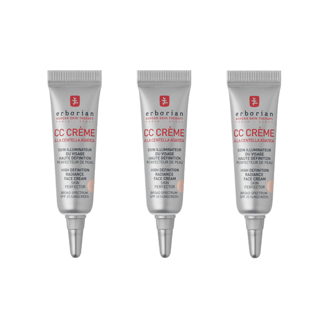 CC Cream Mini Clair Trio – buildable tinted color corrector with SPF 25