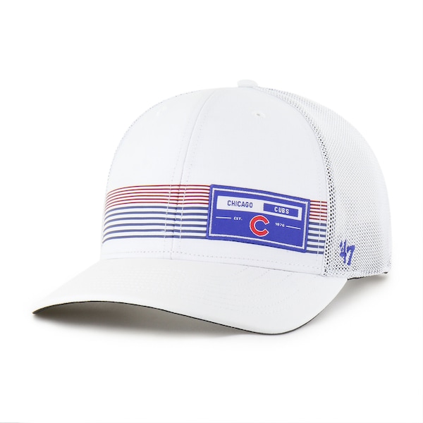 Men's Chicago Cubs  '47 White Rangefinder brrr Trucker Adjustable Hat