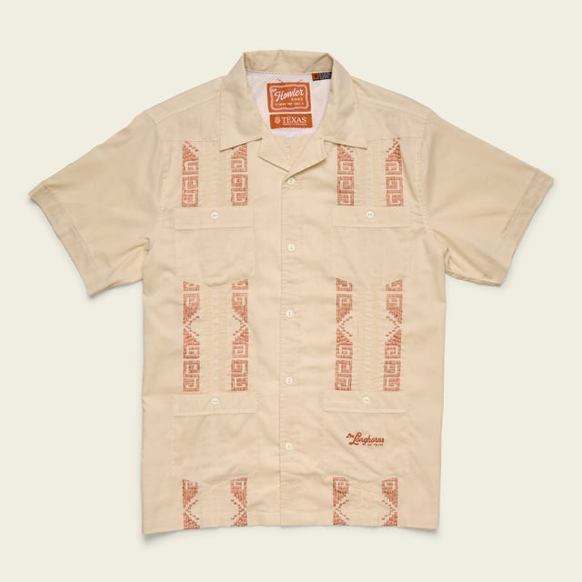 Texas Longhorns Guayabera Shirt - Tejas Tan