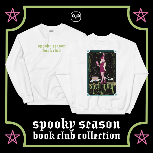 Spell it Out Witch Sweatshirt — White
