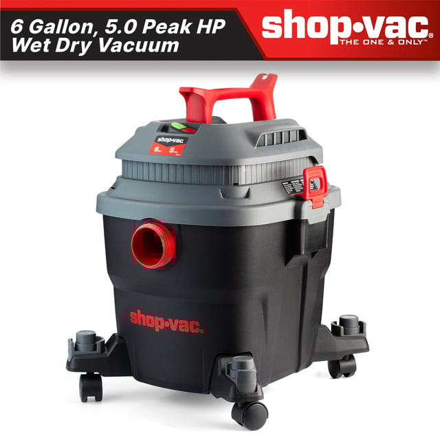 Shop-Vac 6 Gallon 5.0 Peak HP Wet/Dry Vacuum
