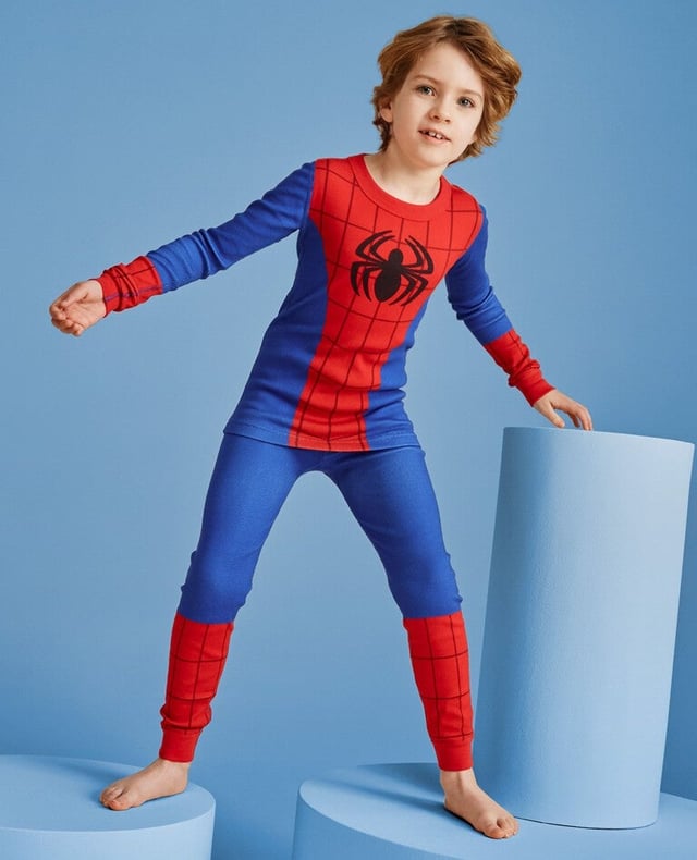 Marvel Spider-Man Costume Long John Pajama Set