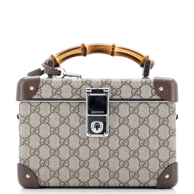 Bamboo Globe-Trotter Vanity Case GG Coated Canvas